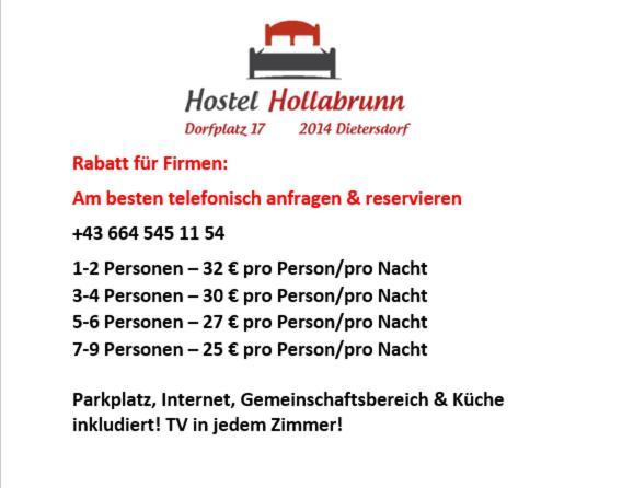 Hostelhollabrunn Esterno foto